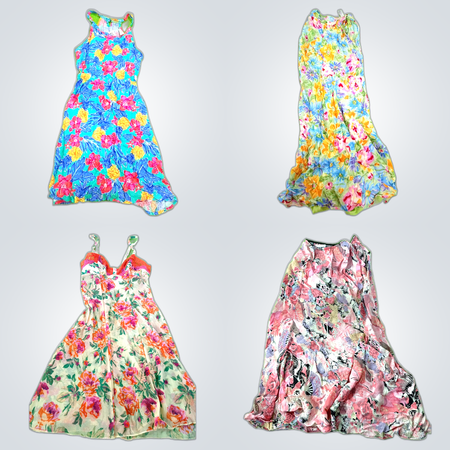 Vestidos impresos Y2k