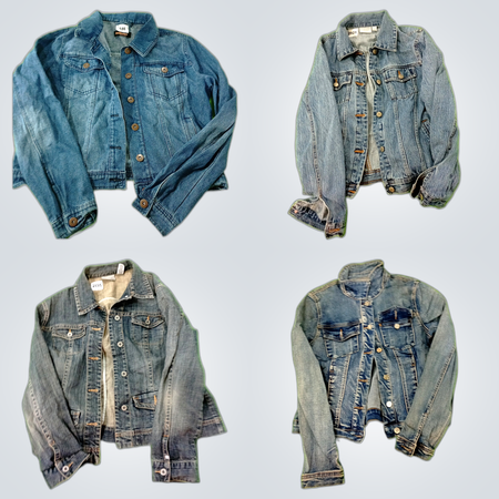 Lots de vestes en denim