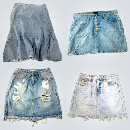 Pacchetti di gonne in denim