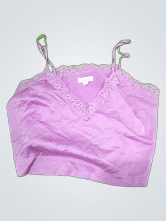 Pink Lace Trim Camisole