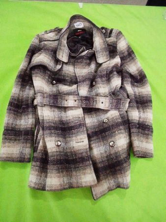 Plaid Pea Coat