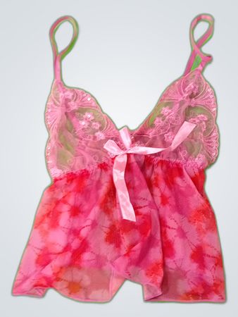 Pink Lace Tie-Dye Romper