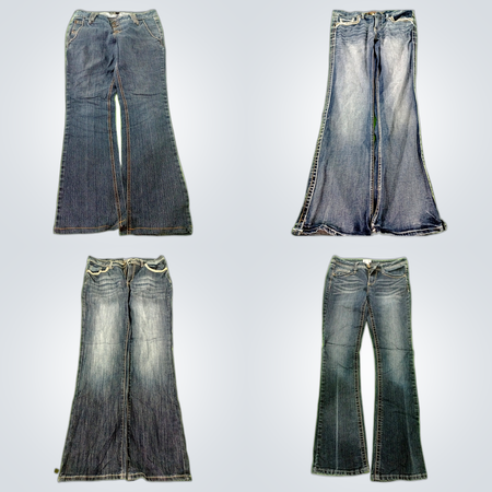 Flared Denim Jeans Unknowns