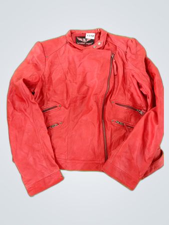 Rebel Jeans Red Leather Jacket