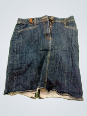 Lands' End Denim Mini Skirt