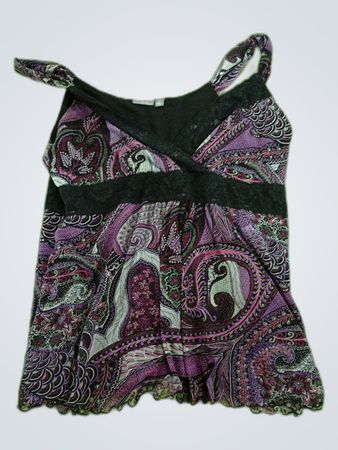 Women's Purple Paisley Top
