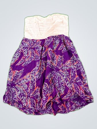 Unbranded Printed Strapless Mini Dress