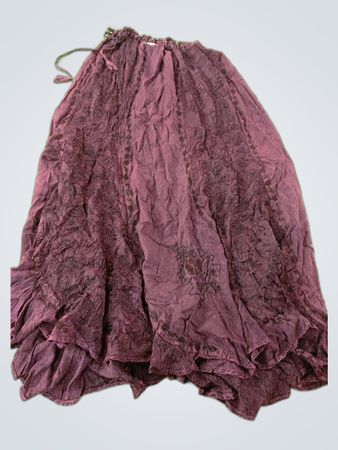 Embroidered Bohemian Maxi Skirt