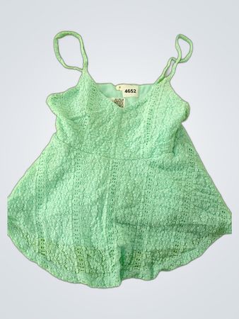 Mint Green Crochet Lace Top