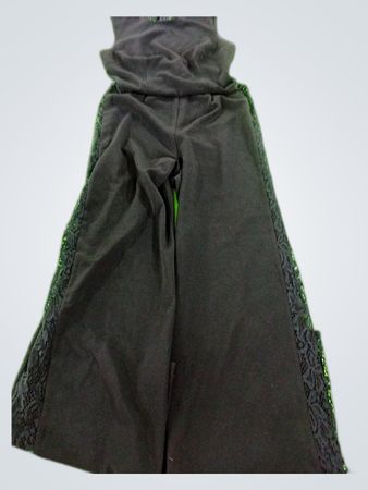 Black Lace-Trim Sleeveless Jumpsuit