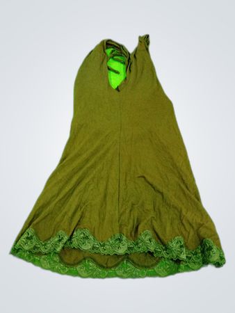 Green Halter Neck Dress