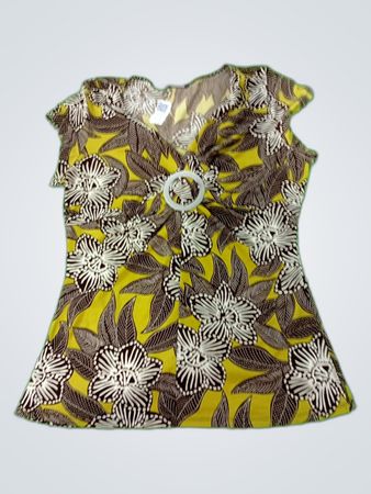 Blouse with Floral Pattern