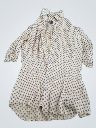 bebe Polka Dot Printed Blouse