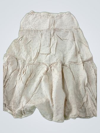 Unbranded Tiered White Maxi Skirt