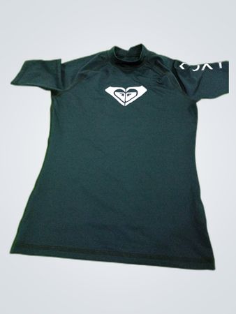 Roxy Black Long Sleeve Rash Guard Top