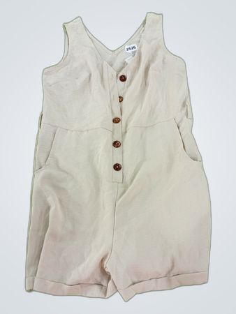 Zara Sleeveless Beige Jumpsuit