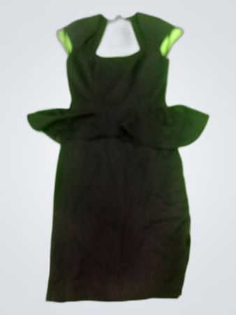 Black Peplum Party Dress