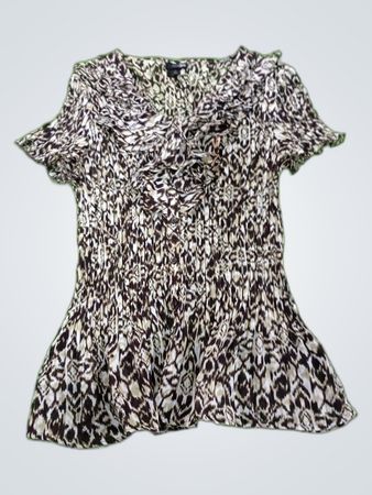 East 5th Printed Ruffle Blouse