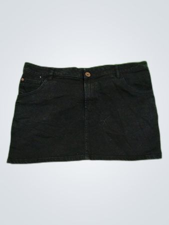 Black Denim Skirt