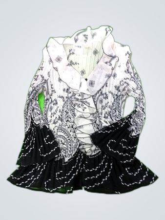 Vero Moda Printed Ruffle Blouse