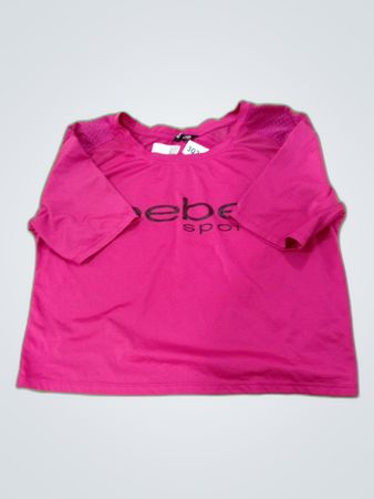 H&M Pink Mesh Panel T-Shirt