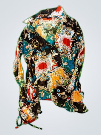 Viktor & Rolf Printed Wrap Blouse