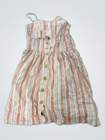 Striped Smocked Mini Dress