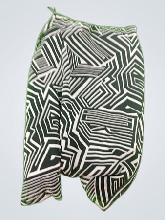 Unbranded Black and White Geometric Printed Blouse