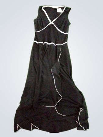 Chada Black Sleeveless Wrap Dress