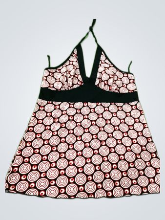 Printed Spaghetti Strap Mini Dress