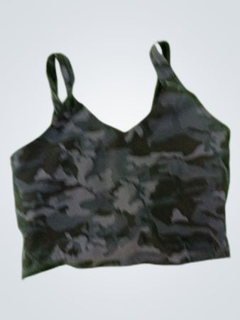 Camo Print Sleeveless Tank Top