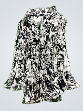 Nicol Printed Sheer Blouse