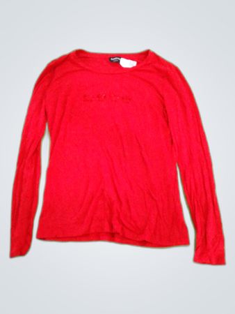 Bebe Red Long Sleeve T-Shirt