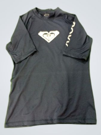 Quiksilver Black Logo Rash Guard T-Shirt