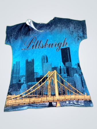 Pittsburgh Skyline Printed T-Shirt