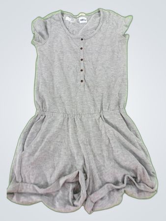 H&M Gray Short-Sleeve Playsuit