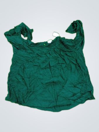 Green Off-The-Shoulder Top