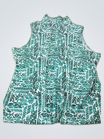 Printed Sleeveless Blouse