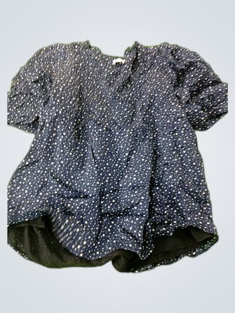 Ecru Printed Polka Dot Blouse
