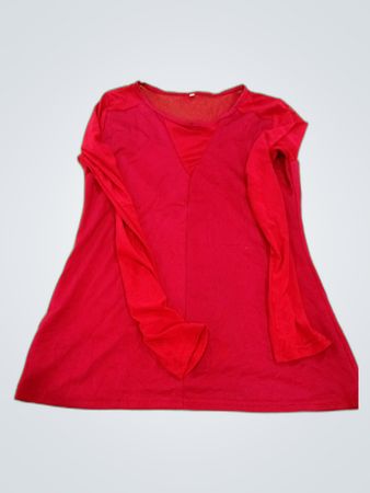 Red Long-Sleeve Top