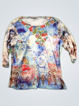 Floral 3/4 Sleeve Top