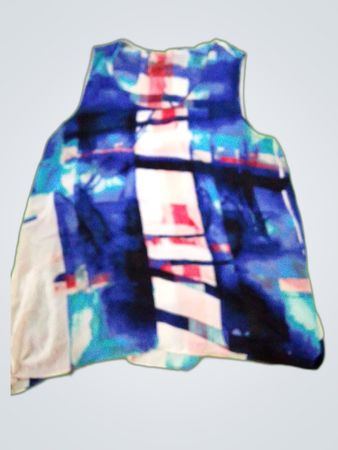 Lex & Madison Printed Sleeveless Blouse