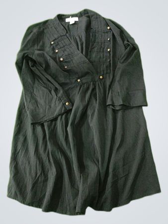 Motherhood Maternity Black Pleated Blouse