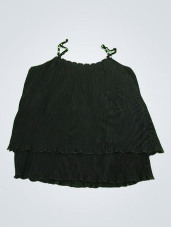 Black Ruffled Top