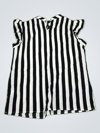 SHEIN Striped Ruffle Sleeve Blouse