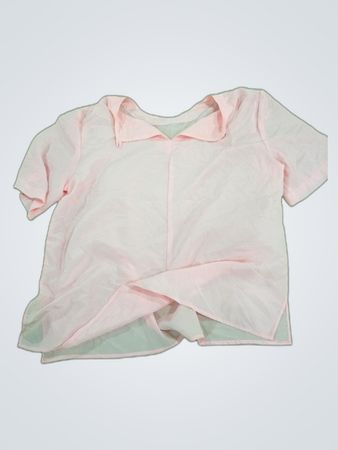 Unbranded Sheer Pink Collared Blouse