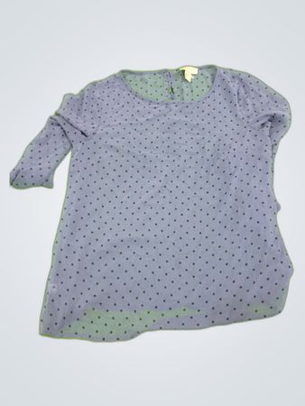 Loft Printed Sheer Blouse