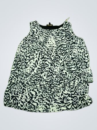 DKNY Printed Sleeveless Blouse