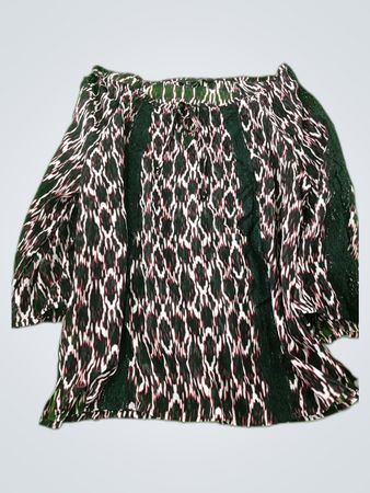 Express Printed Lace Blouse