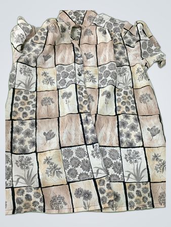 Alia Printed Patchwork Blouse